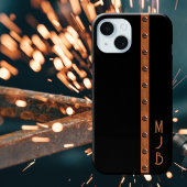 ヴィンテージ男らし製フェイク銅ブラック Case-Mate iPhoneケース