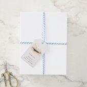 ヴィンテージ男女兼用クジラとアヒルの赤ちゃんシャワー ギフトタグ (より糸付き)