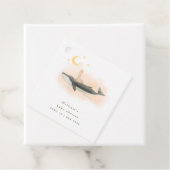 ヴィンテージ男女兼用クジラとアヒルの赤ちゃんシャワー フェイバータグ (インサイチュ)