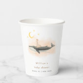 ヴィンテージ男女兼用クジラとアヒルの赤ちゃんシャワー 紙コップ (裏面)