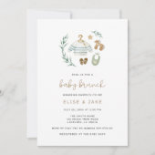 ヴィンテージ男女兼用トイベビーブランチ 招待状 (正面)