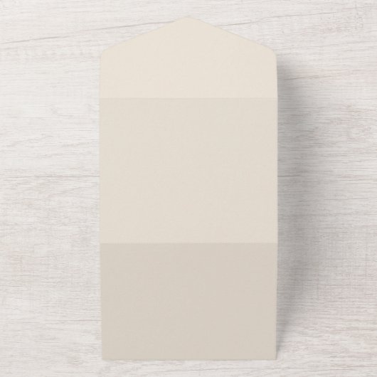 ヴィンテージ男女兼用フローラ赤ちゃんシャワー オールインワン招待状 (外側)