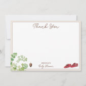 ヴィンテージ男女兼用子供部屋トイズベビーシャワー サンキューカード (正面)