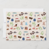 ヴィンテージ男女兼用子供部屋トイズベビーシャワー サンキューカード (裏面)