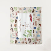 ヴィンテージ男女兼用子供部屋トイズベビーシャワー タペストリー (正面)