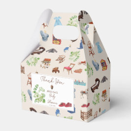 ヴィンテージ男女兼用子供部屋トイズベビーシャワー フェイバーボックス