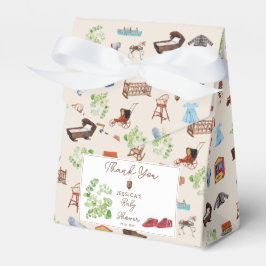 ヴィンテージ男女兼用子供部屋トイズベビーシャワー フェイバーボックス