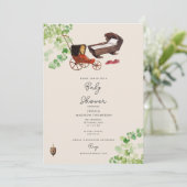 ヴィンテージ男女兼用子供部屋トイズベビーシャワー 招待状 (スタンド正面)