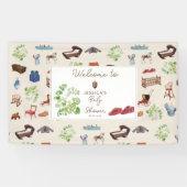 ヴィンテージ男女兼用子供部屋トイズベビーシャワー 横断幕 (横)