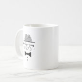 ヴィンテージ男性の面白い誕生日 コーヒーマグカップ (正面左)