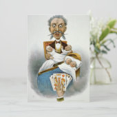 ヴィンテージ男性へシャワー!ダドシェルパーティー! 招待状 (スタンド正面)