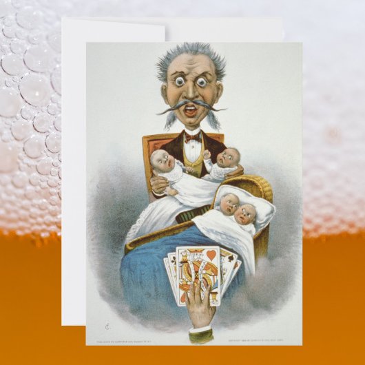 ヴィンテージ男性へシャワー!ダドシェルパーティー! 招待状