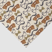 ヴィンテージ男性パターン 薄葉紙 (詳細)