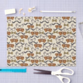 ヴィンテージ男性パターン 薄葉紙 (クラフト)