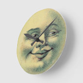 ヴィンテージ男 ラウンド壁時計 (傾斜)