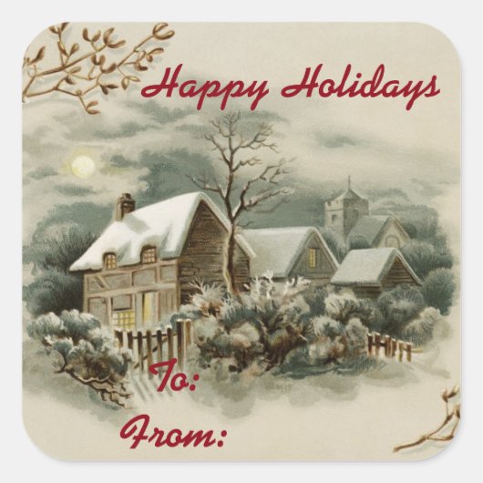 ヴィンテージ町 スクエアシール (正面)