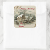 ヴィンテージ町 スクエアシール (バッグ)