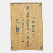 ヴィンテージ画フランスの像広告用キッチンタオル キッチンタオル (縦)