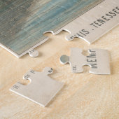 ヴィンテージ画像によるメンフィスTNの表示(1854) ジグソーパズル (側面)