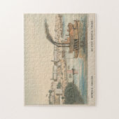 ヴィンテージ画像によるメンフィスTNの表示(1854) ジグソーパズル (縦)