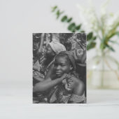 ヴィンテージ画像，アフリカ，トーゴ出身の女性 ポストカード (スタンド正面)