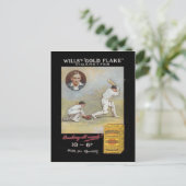 ヴィンテージ画像、ウィルズ金ゴールドフレークタバコ、クリケット ポストカード (スタンド正面)