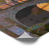 ヴィンテージ画像、デルフト、運河の橋 ポスター (角)