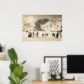 ヴィンテージ画像,フランス,スーパーベーゲレス,スキー ポスター (ホームオフィス)