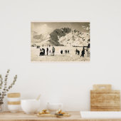 ヴィンテージ画像,フランス,スーパーベーゲレス,スキー ポスター (キッチン)