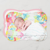 ヴィンテージ留め具の写真ありがとうお知らせ ノートカード (正面/裏面)