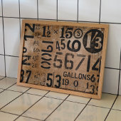 ヴィンテージ番号のポスター（decompageまたはcollage） ポスター