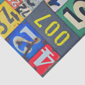 ヴィンテージ番号の切り離しまたはコラージュの紙 薄葉紙 (詳細)