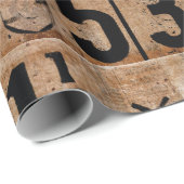 ヴィンテージ番号切り離し用のラッピング紙 ラッピングペーパー (ロールコーナー)