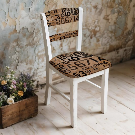 ヴィンテージ番号切り離し用のラッピング紙 ラッピングペーパー