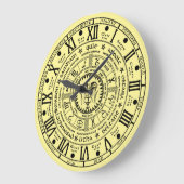 ヴィンテージ異教のの時計 ラウンド壁時計 (傾斜)