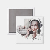 ヴィンテージ病棟ナース電話 マグネット (正面/裏面)