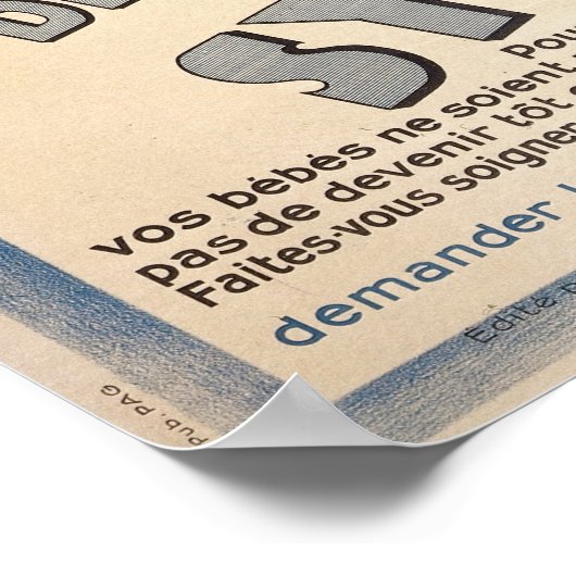 ヴィンテージ病 ポスター (角)