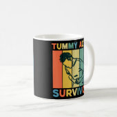 ヴィンテージ痛み生存腹痛IBSレトロ コーヒーマグカップ (正面右)