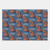 ヴィンテージ発明誌の表紙 ラッピングペーパーシート (正面3)