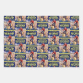 ヴィンテージ発明誌の表紙 ラッピングペーパーシート (正面)