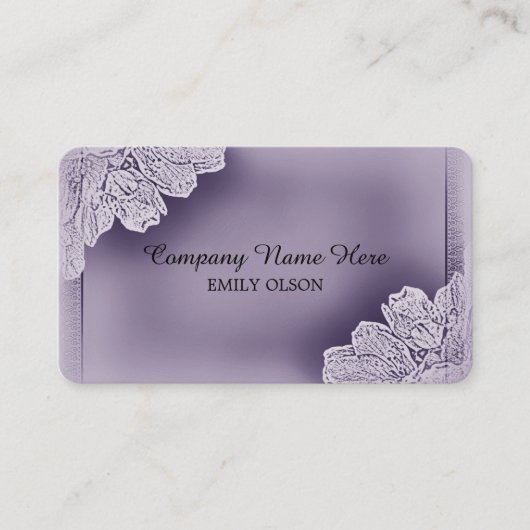 ヴィンテージ発行フローラ名刺 名刺 (正面)