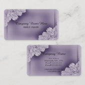 ヴィンテージ発行フローラ名刺 名刺 (正面/裏面)