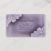 ヴィンテージ発行フローラ名刺 名刺 (裏面)