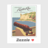 ヴィンテージ発見プエルトリコWPA旅行 シール (シート)