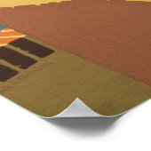 ヴィンテージ発見プエルトリコWPA旅行 ポスター (角)