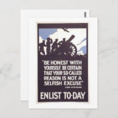 ヴィンテージ登録今日の採用ポスター ポストカード (正面/裏面)