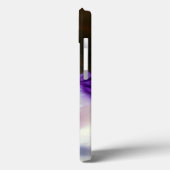 ヴィンテージ白い子猫と紫リボン Case-Mate iPhoneケース (裏面 / 左)