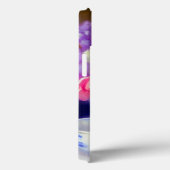 ヴィンテージ白い子猫と紫リボン Case-Mate iPhoneケース (裏面 / 右)