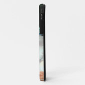 ヴィンテージ白い子猫イラストレーションと赤い花 Case-Mate iPhoneケース (裏面/左)