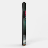 ヴィンテージ白い子猫イラストレーションと赤い花 Case-Mate iPhoneケース (裏面/右)